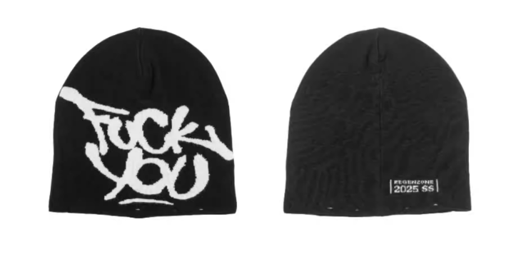 REGEN ZONE 25ss「RIOT 」標語針織冷帽