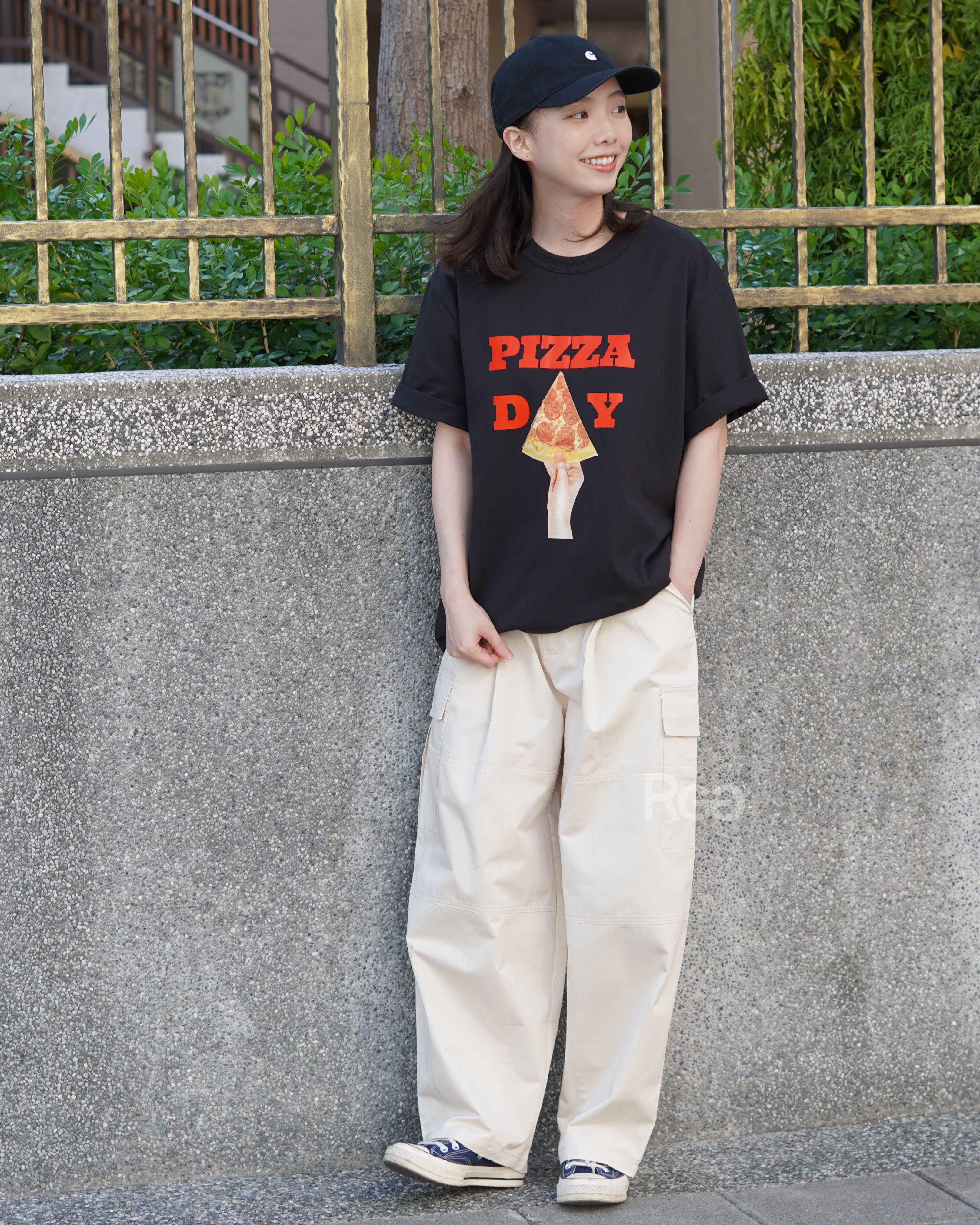 #25103 PIZZA DAY 印花短T