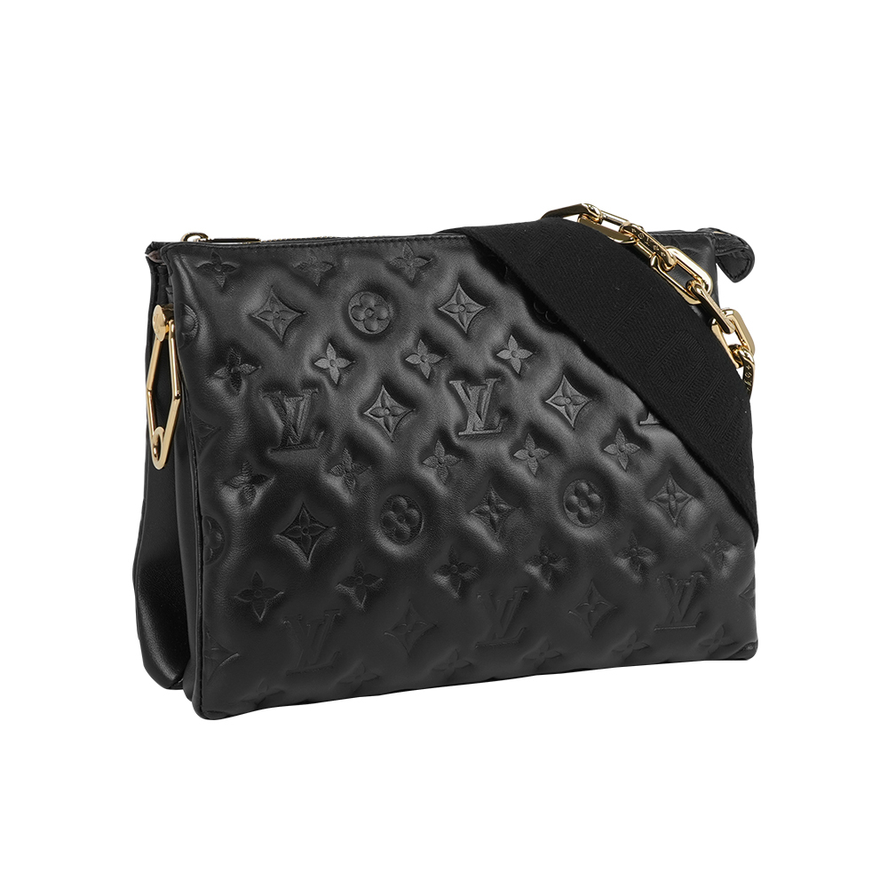 【Louis Vuitton】Coussin PM 小羊皮鏈帶/斜背二用枕頭包(黑色)