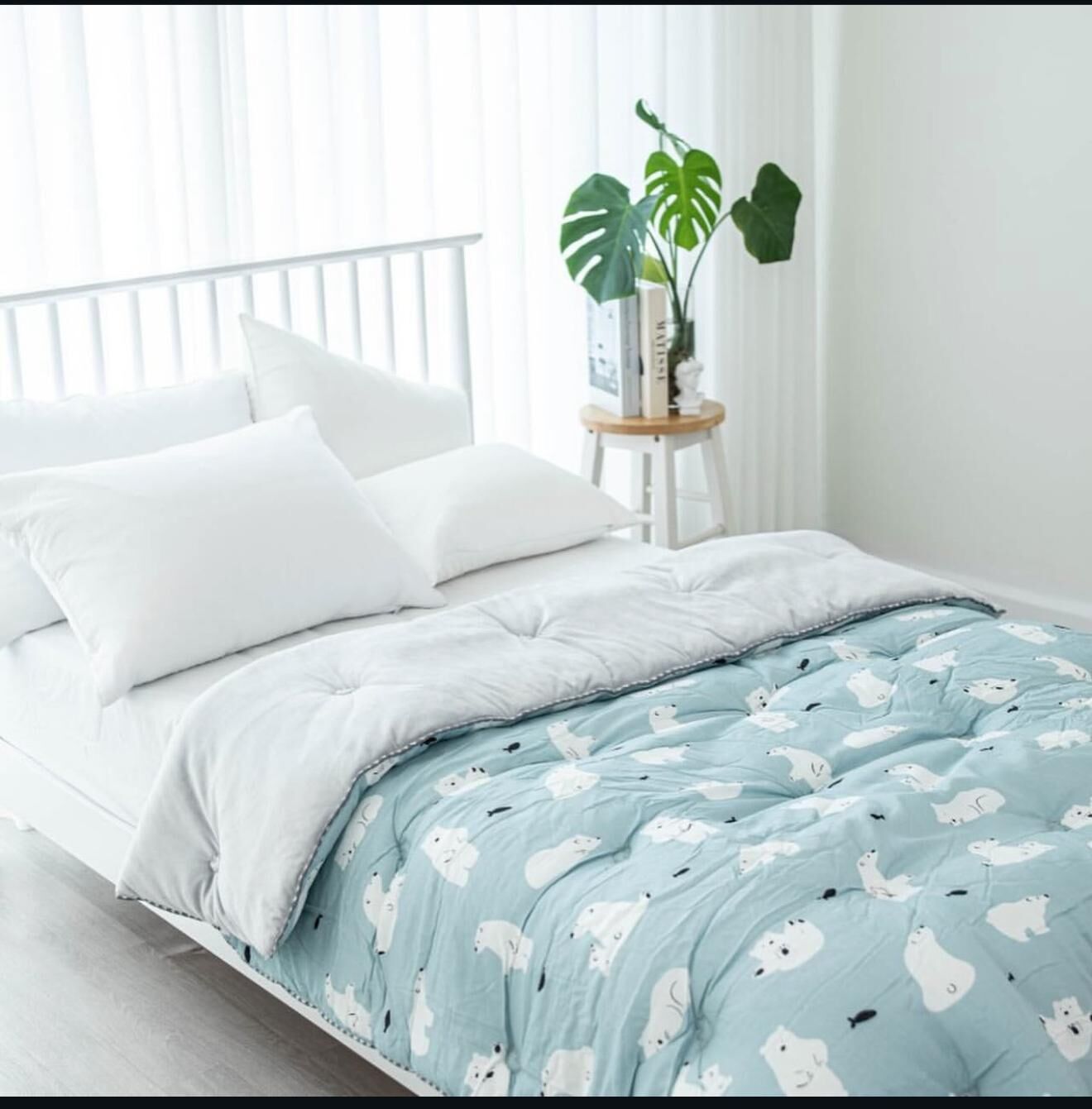 【直播】LL101446 北極熊款冬被 (正面-100% 天絲/反面-100%短絨毛）