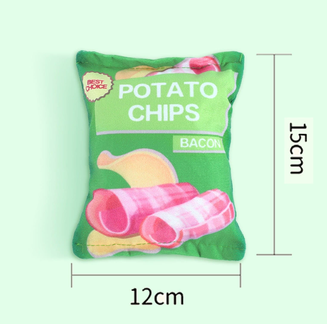 寵物啃咬玩具🌟培根風味薯片🌟趣味解壓