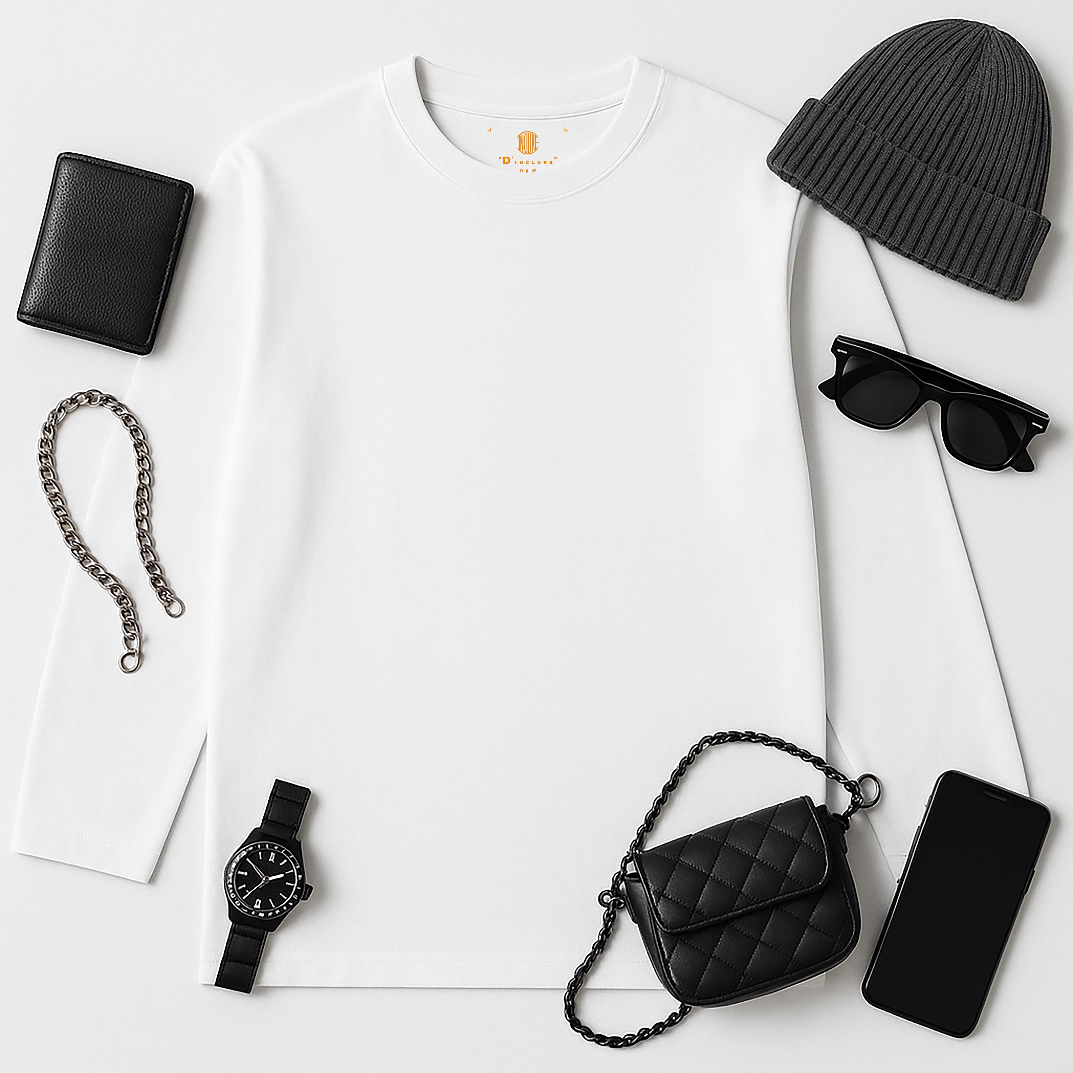 "D'INCLURE" - 自訂款薄長T〈DIN2503〉