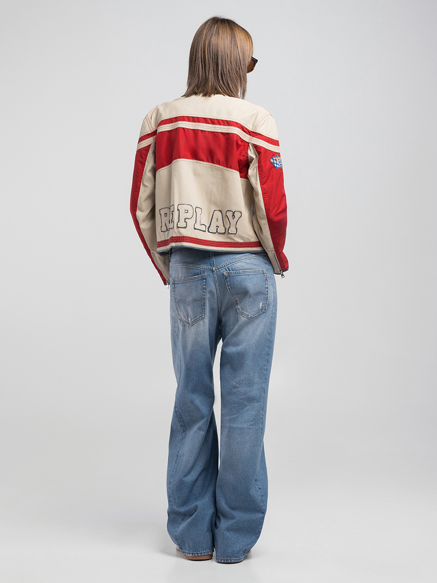 NARJA 淺藍色寬鬆丹寧牛仔褲