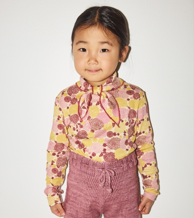 Misha & Puff 花球領巾上衣Scout Top - String / Antique Rose Chrysanthemum