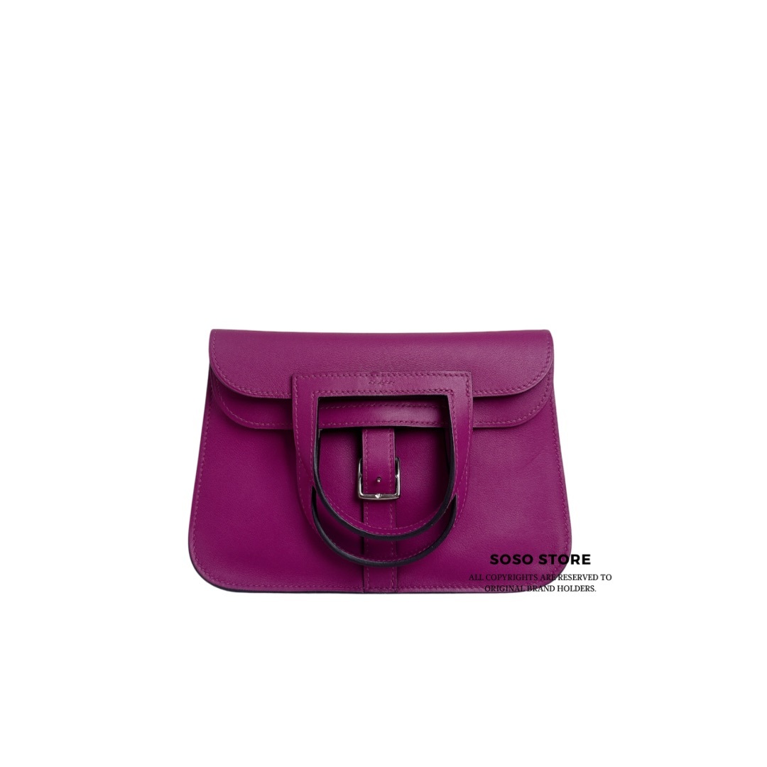 Hermes Halzan Mini - Rose Pourpre / Shw