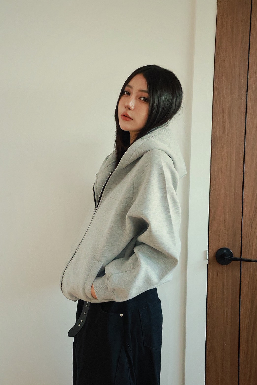 FU 亞麻設計感 BOXY 寬短 棉質 #外套