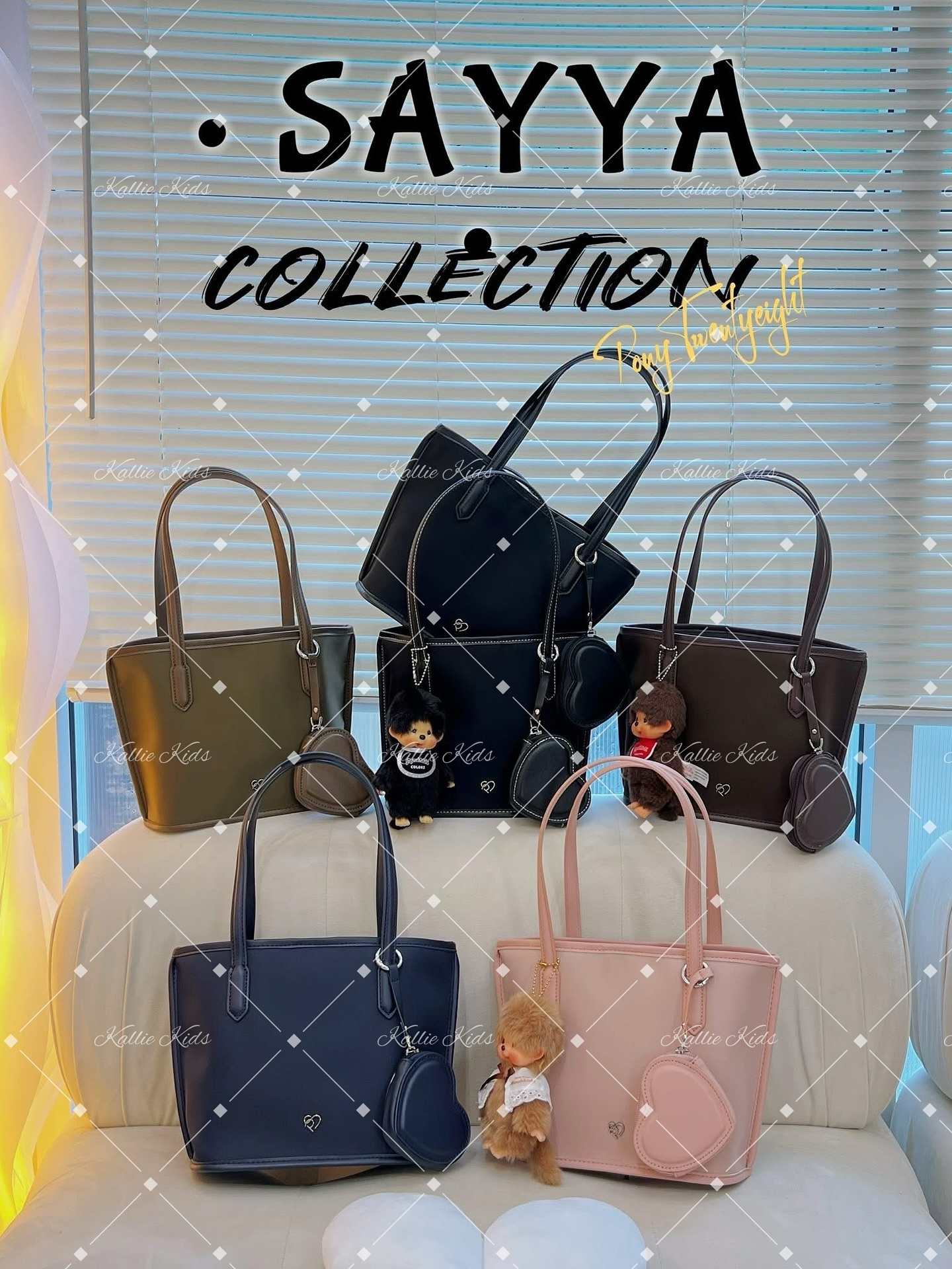 泰國小眾品牌 - SA-YYA（尼龍）磁性按扣水桶包*不連掛飾