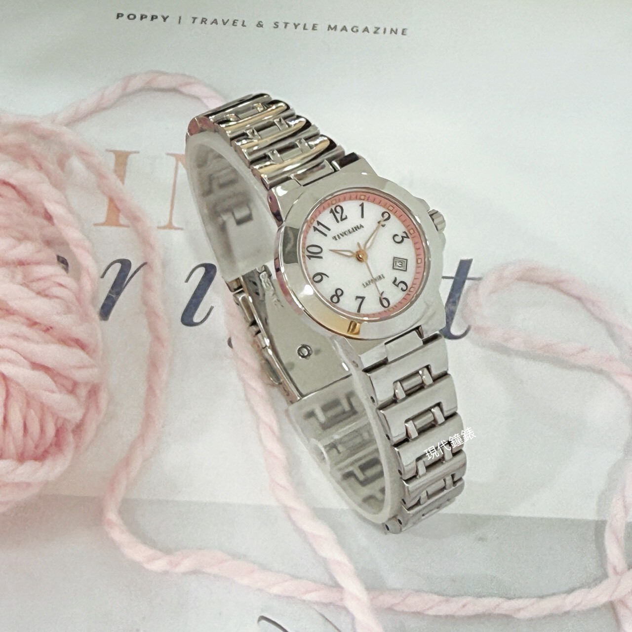 【TIVOLINA 小紅帽】夏日小清新數字錶LAW3773-NP 28mm 現代鐘錶