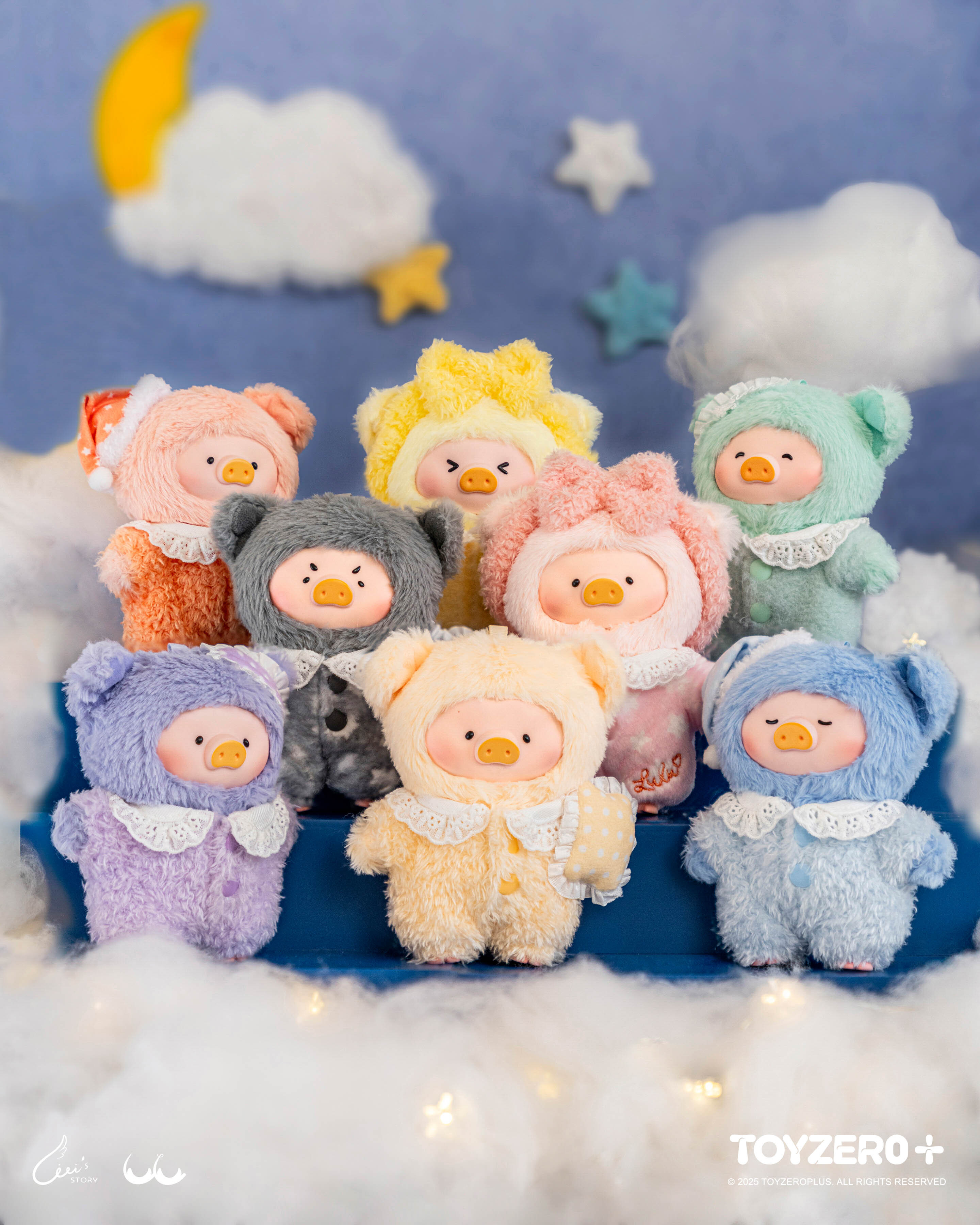 罐頭豬LuLu - 「夢裡什麼都有」系列膠臉毛絨掛件 (盲盒)