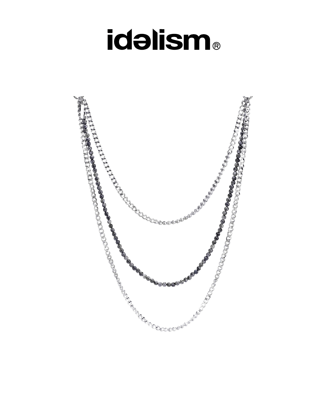 idealism 褲鍊 腰鍊 灰晶玉石+不鏽鋼 25 A/W IDRC Trouser chain