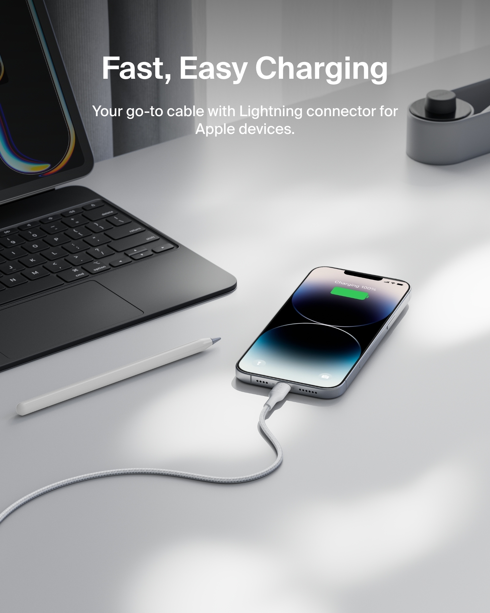 BoostCharge Pro Braided USB-A Cable with Lightning Connector (12W) [CAA020]