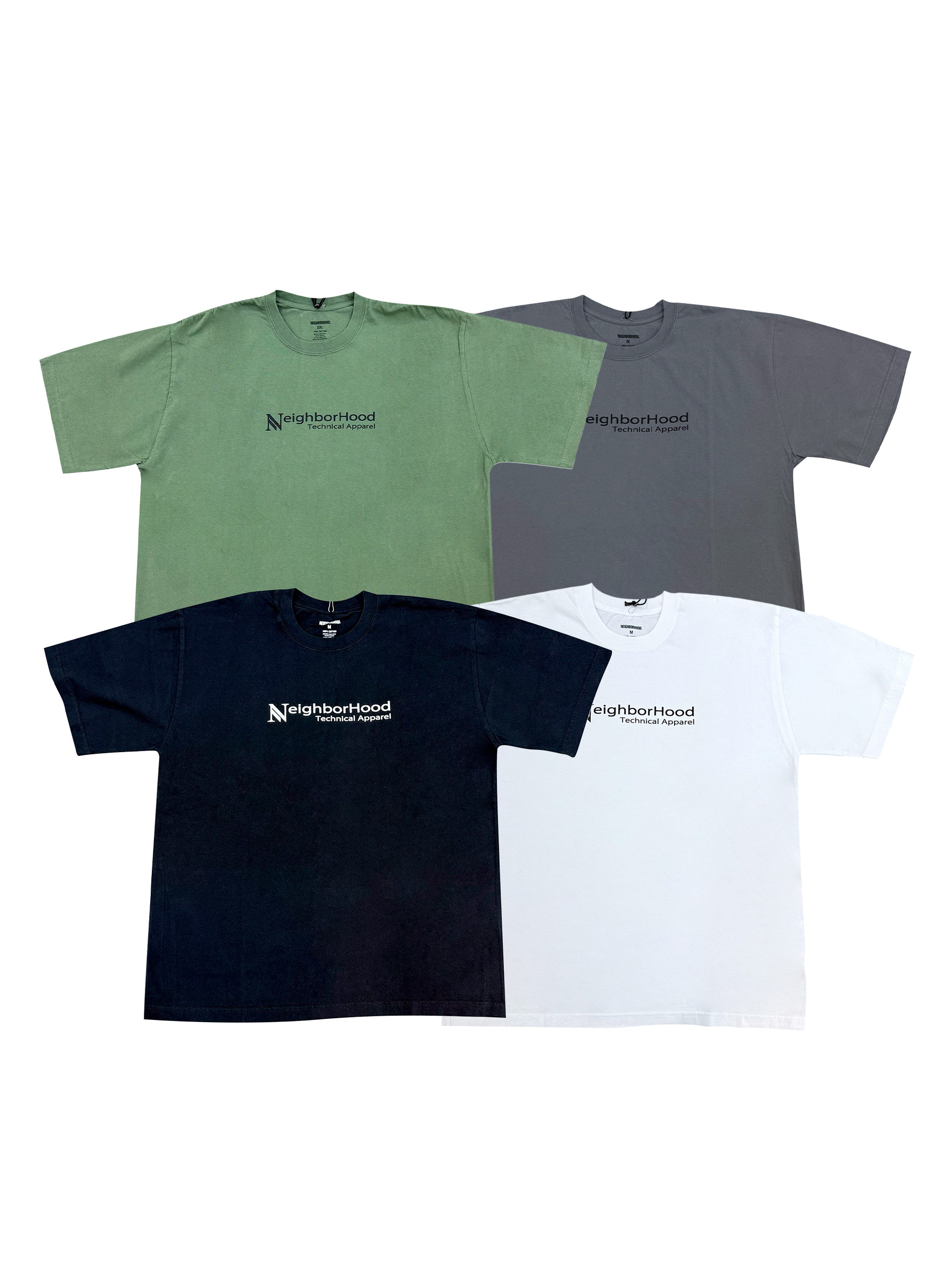 Neighborhood Nh. Tee SS - 3 黑/灰/軍綠/白 短Tee 252PCNH-ST03