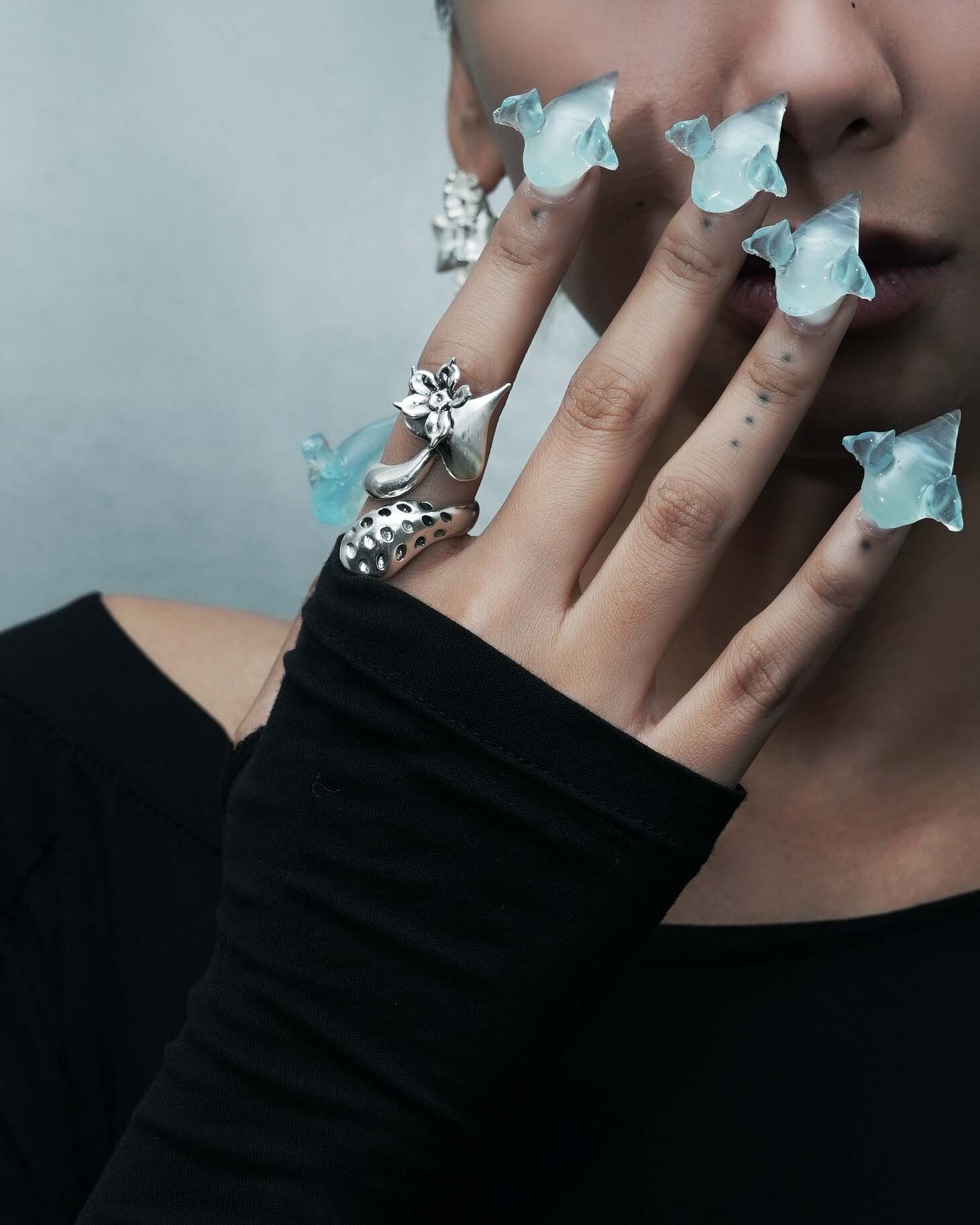 RECOVERY X 邢SHYN 淚映之心戒指,古銀