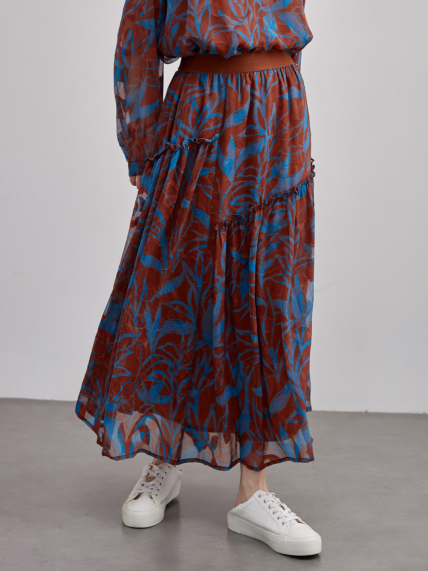 mi-tu 印花半身裙