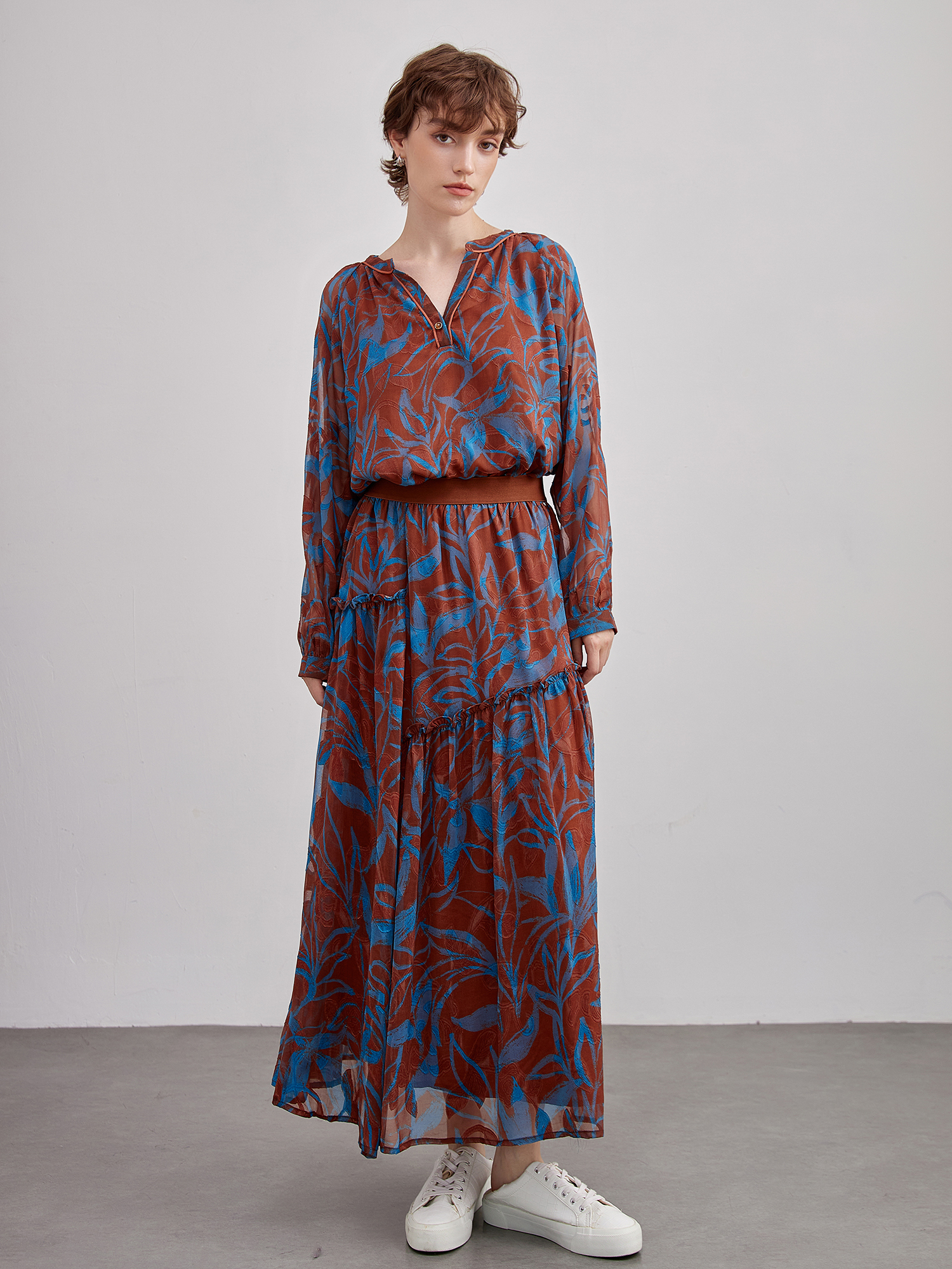 mi-tu 印花半身裙