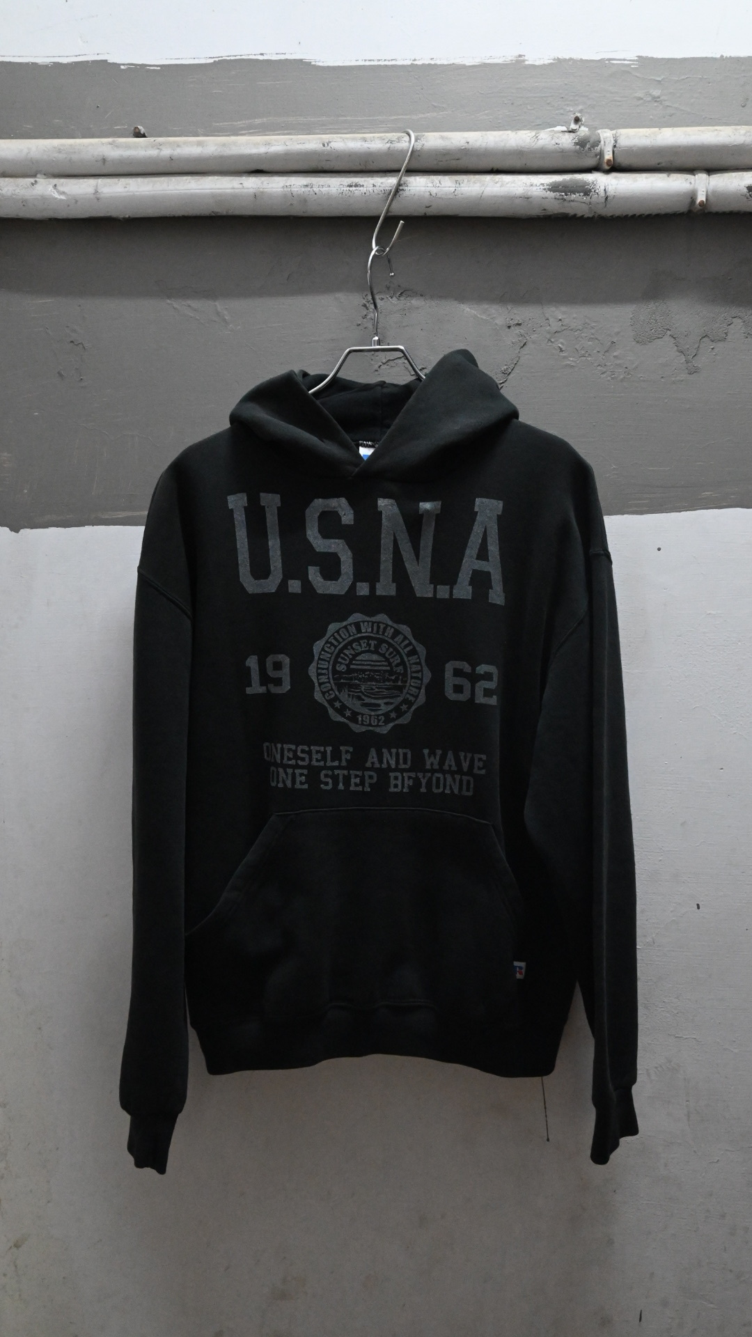 90s RUSSELL USNA Sweat Parka(Made In Mexico)