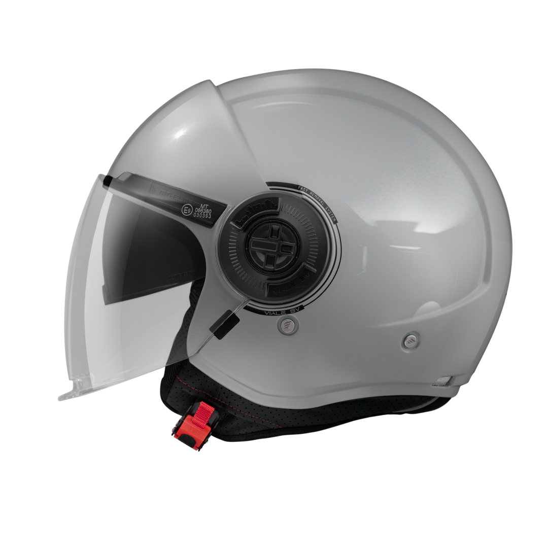 MT HELMETS VIALE SV S SOLID A12 GLOSS GREY 亮面