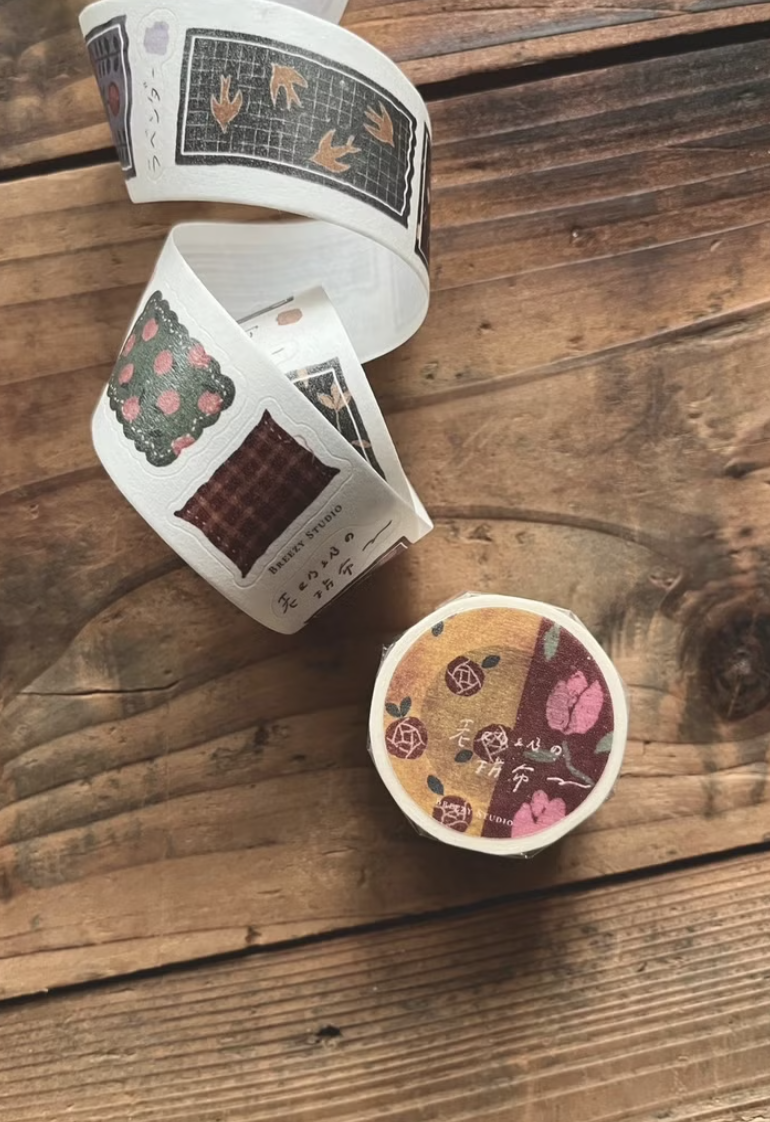 微瘋畫室| 老奶奶の拼布 / 3cm 切形和紙膠帶