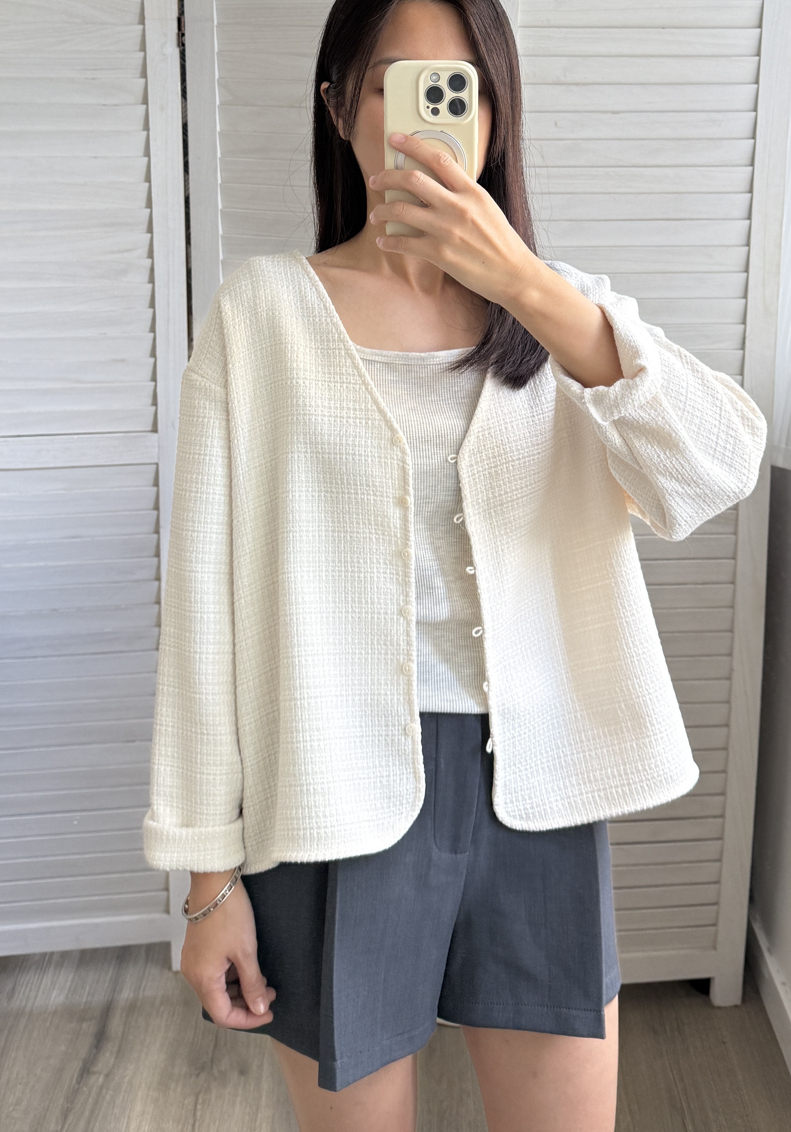 【現貨】暗格花紋外套