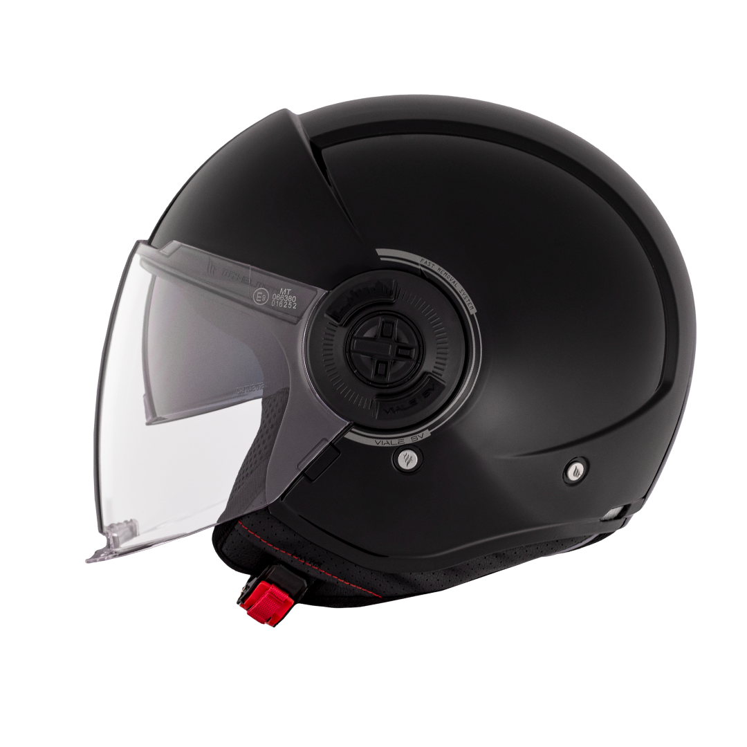 MT HELMETS VIALE SV S SOLID A1 GLOSS BLACK 亮面