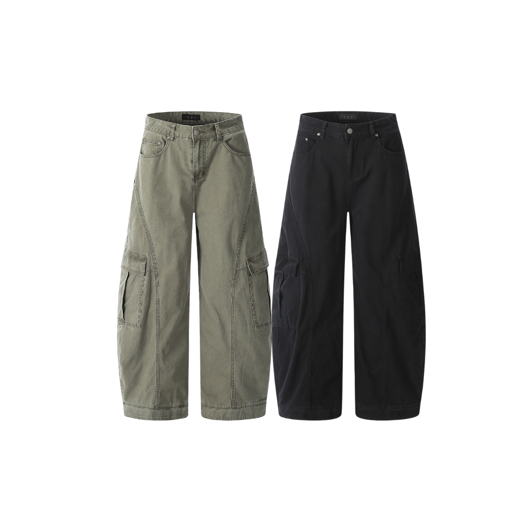 OurPick Washed Pocket Scimitar Pants 工裝口袋彎刀褲 2色
