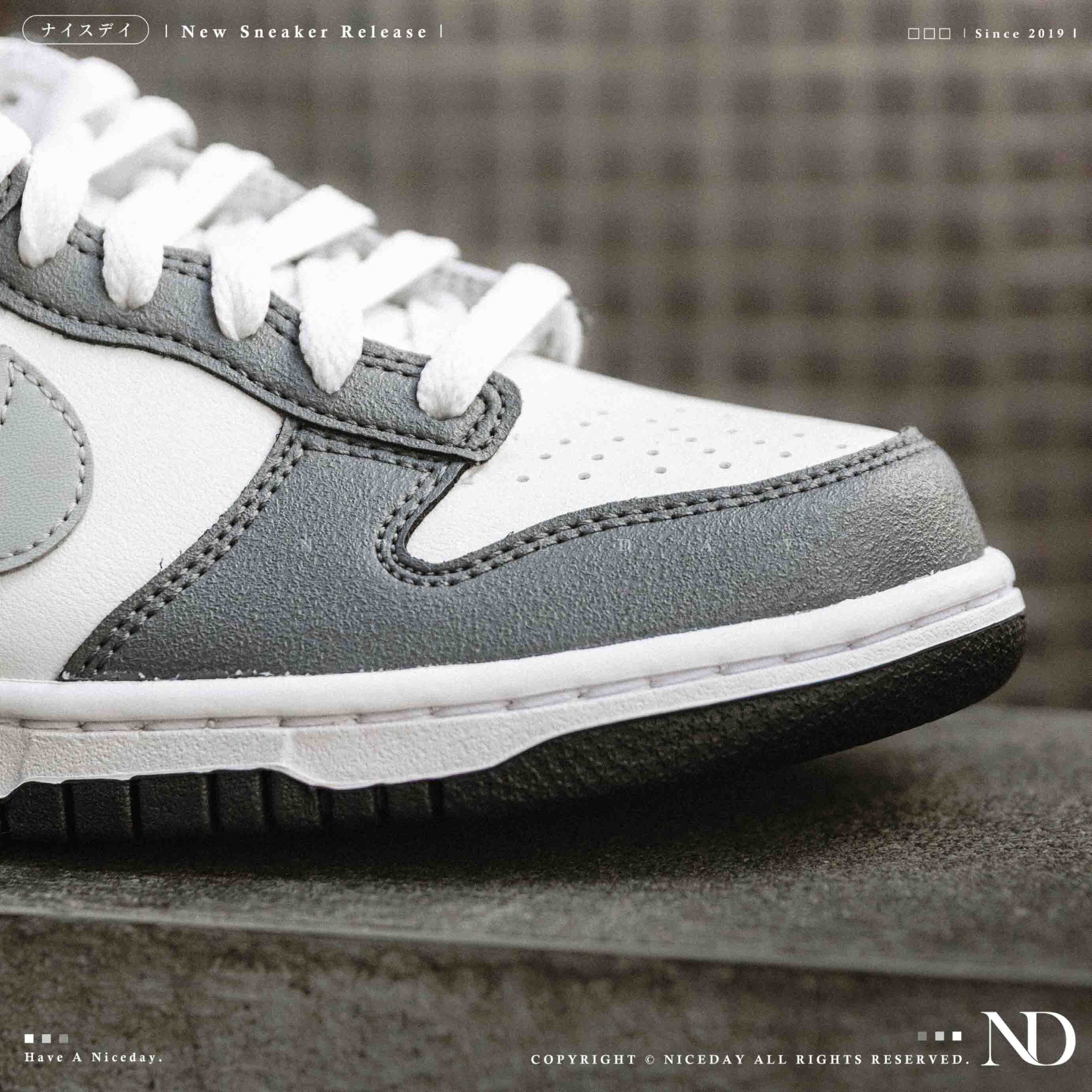 NICEDAY 現貨 Nike Dunk Low GS Cool Grey 銀灰 北極熊灰 灰 銀勾  大童款 HM9617-001