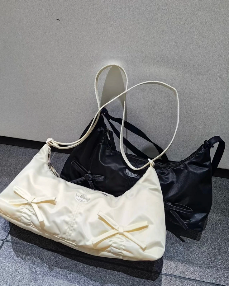 【預訂】ADIDAS BOW-TIE SMALL SHOULDER BAG 蝴蝶結皺褶包