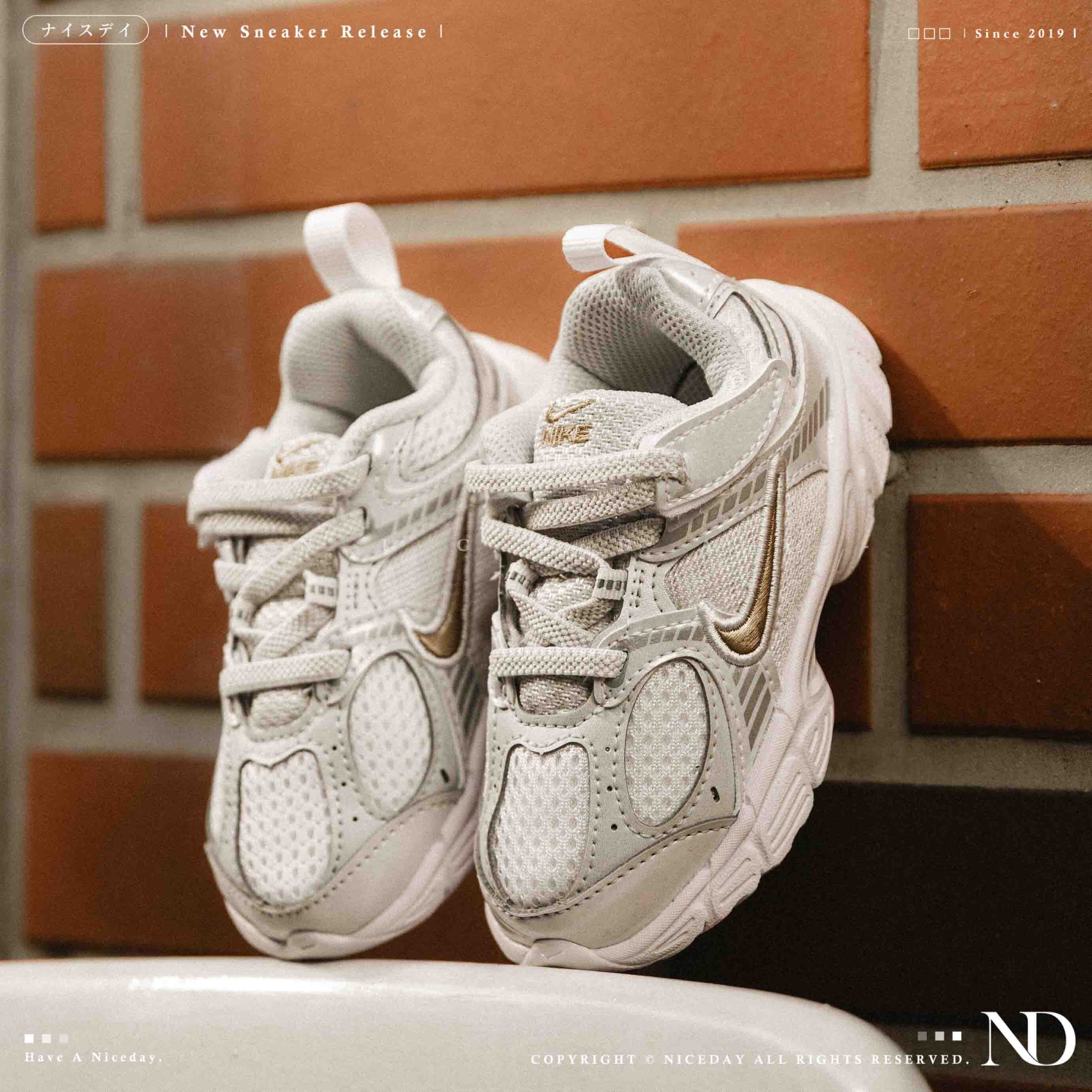 NICEDAY 現貨 Nike V5 RNR TD 小童 學步鞋 米白 復古 Y2K 魔鬼氈 HQ6413-104