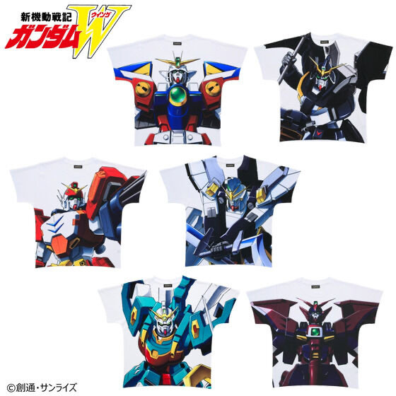 240659 Pbandai 預訂 2026/1月 新機動戦記ガンダムW フルパネルTシャツ（全6種）