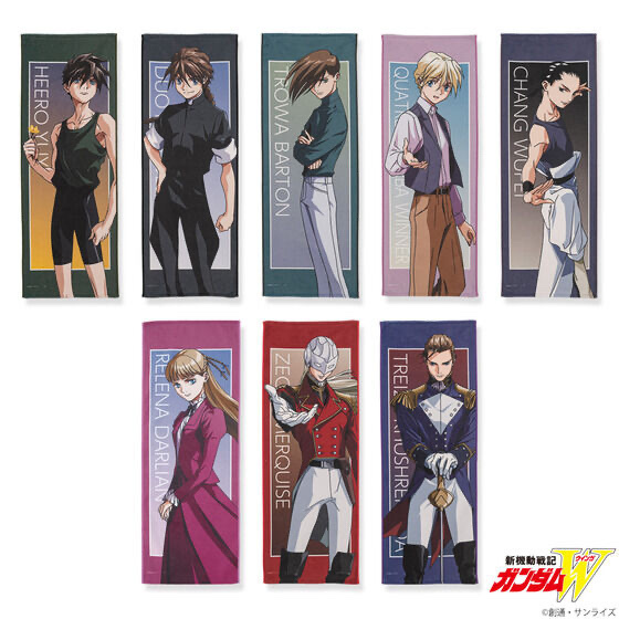 240666 Pbandai 預訂 2026/1月 新機動戦記ガンダムW キャラクターイラスト フェイスタオル（全8種）