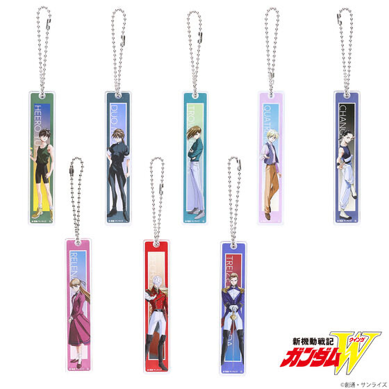 240668 Pbandai 預訂 2026/1月 新機動戦記ガンダムW キャラクターイラスト ルームキー風アクリルチャーム（全8種）