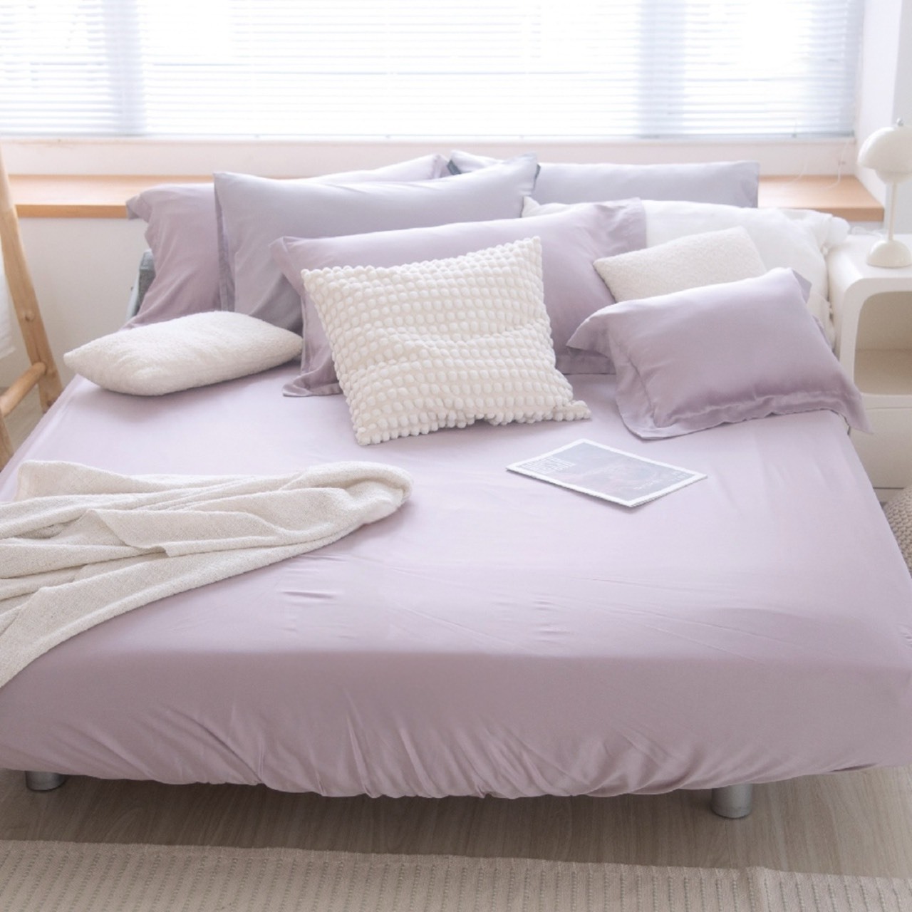 60支天絲床包組 | 夢幻紫