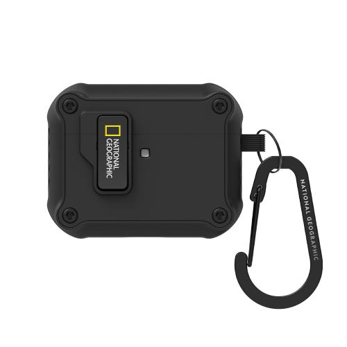 【部份現貨】 National Geographic - Rugged Bumper Auto Lock - Airpods 4 Pro 3 Case 自動彈蓋安全扣高度防撞耳機保護殼