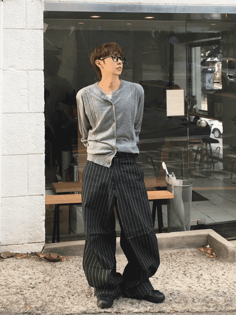 Picker 條紋牛仔褲