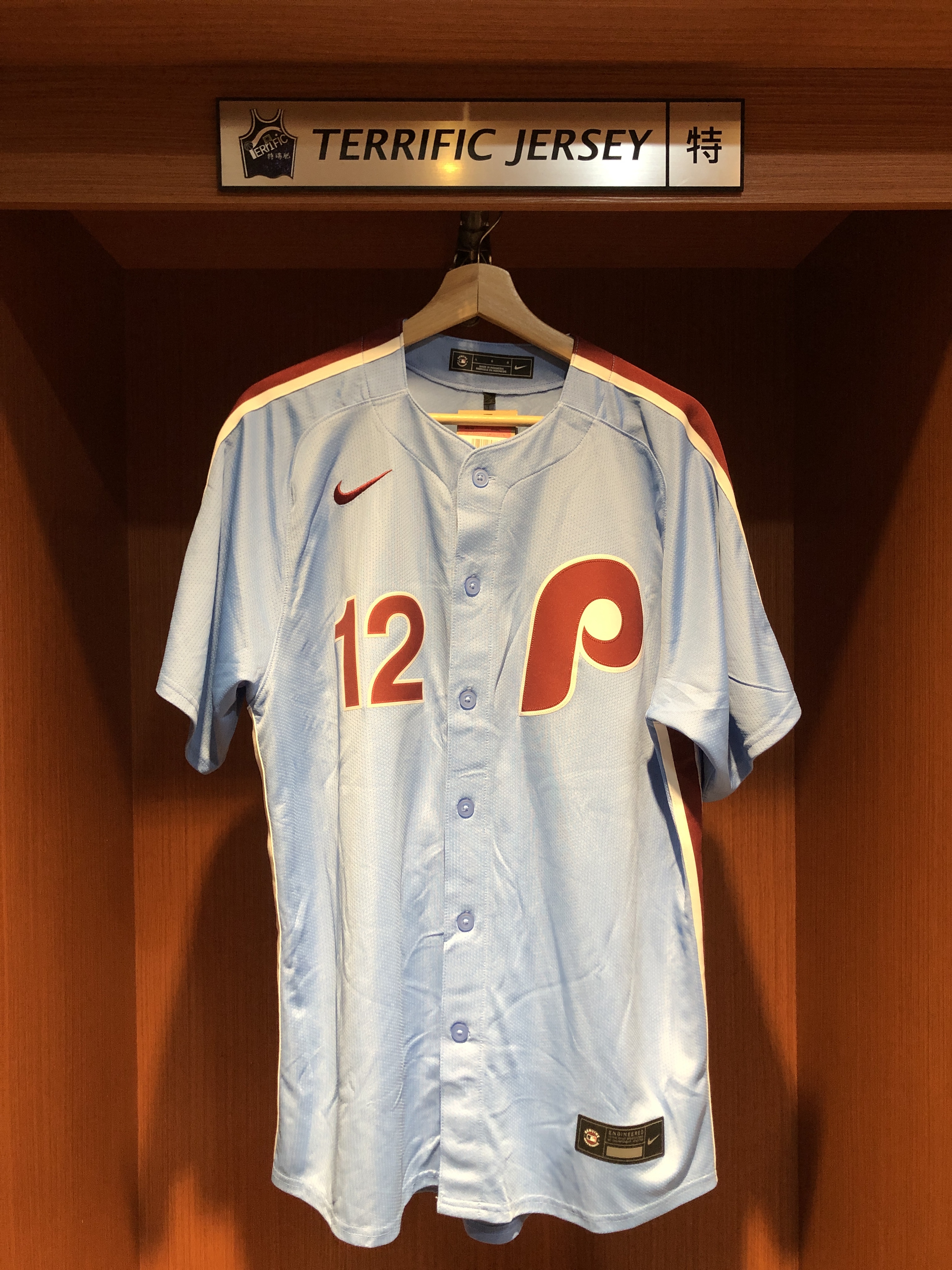 MLB球衣 Kyle Schwarber 費城費城人水藍 Nike Limited Player Name Jersey 球迷版 熱轉印 全新