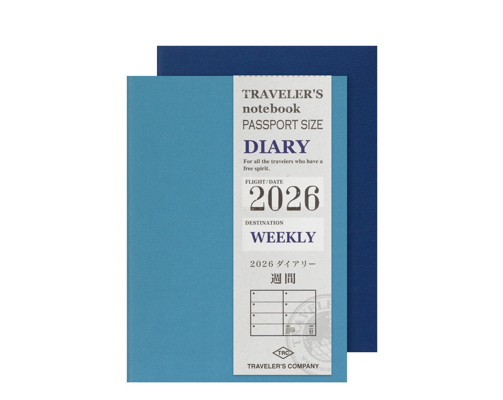 TN 2026 週間手帳 護照尺寸 Traveler's Notebook 旅人筆記本
