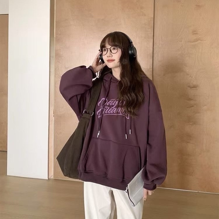 寫字母抽繩帽Tee