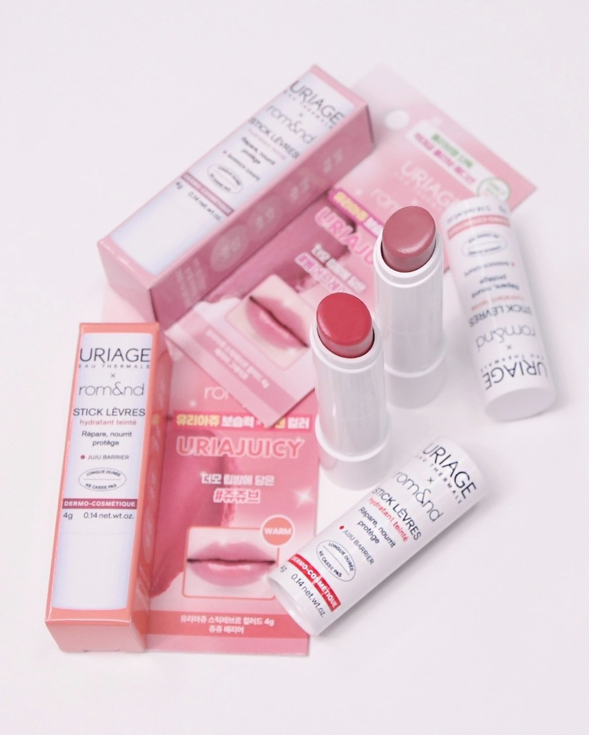 Uriage x rom&nd 聯名潤色唇膏