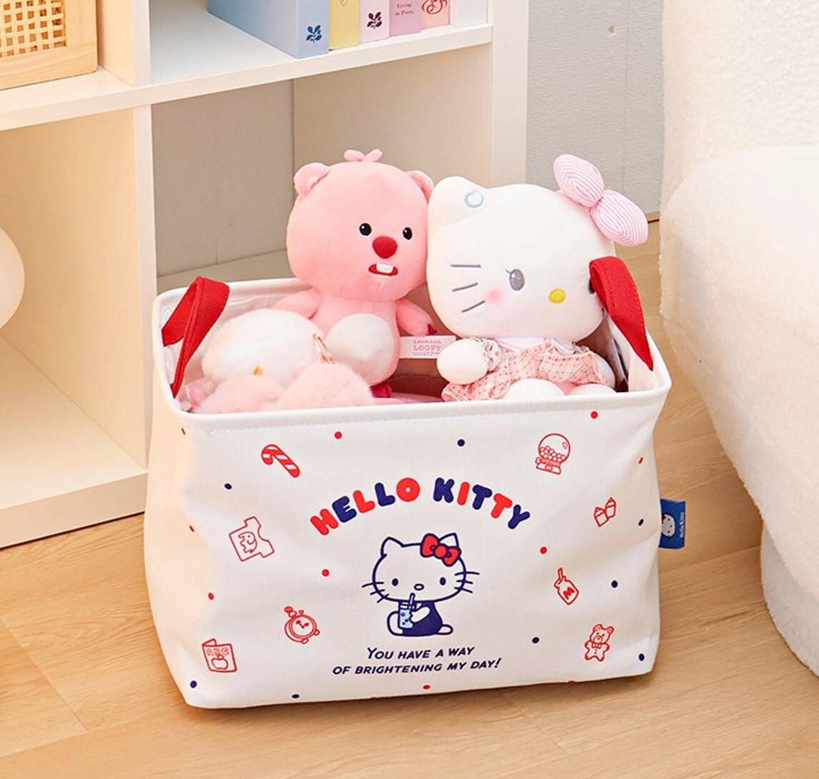 Hello Kitty - Sanrio | 摺疊收納箱 | 儲物籃