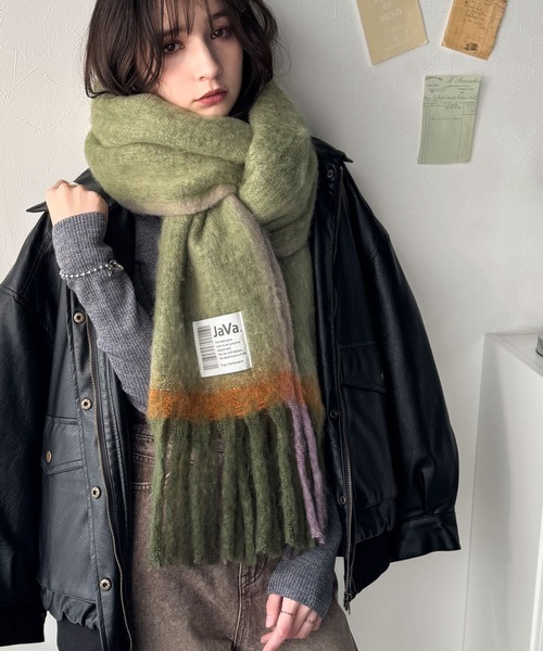 日本🇯🇵連線 JAVA 柔軟又溫暖!蓬鬆漸層圍巾 圍巾 披肩 漸層 蓬鬆 流蘇 溫暖 保暖圍巾 禦寒 4色(任買兩件711免運)/預購