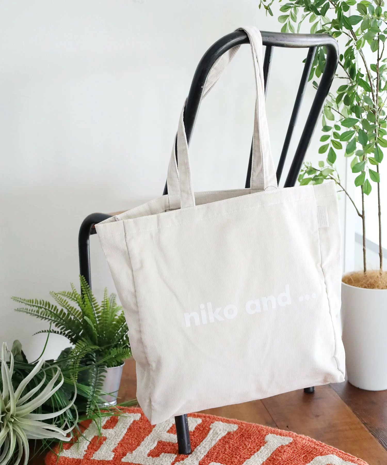 niko and ... 燈芯絨 TOTE BAG [秋冬限定]