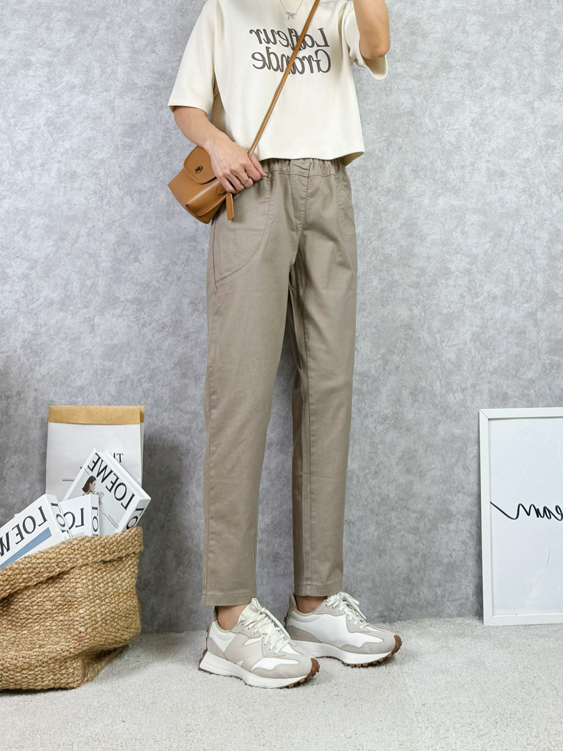 俐落顯瘦韓系休閒褲
