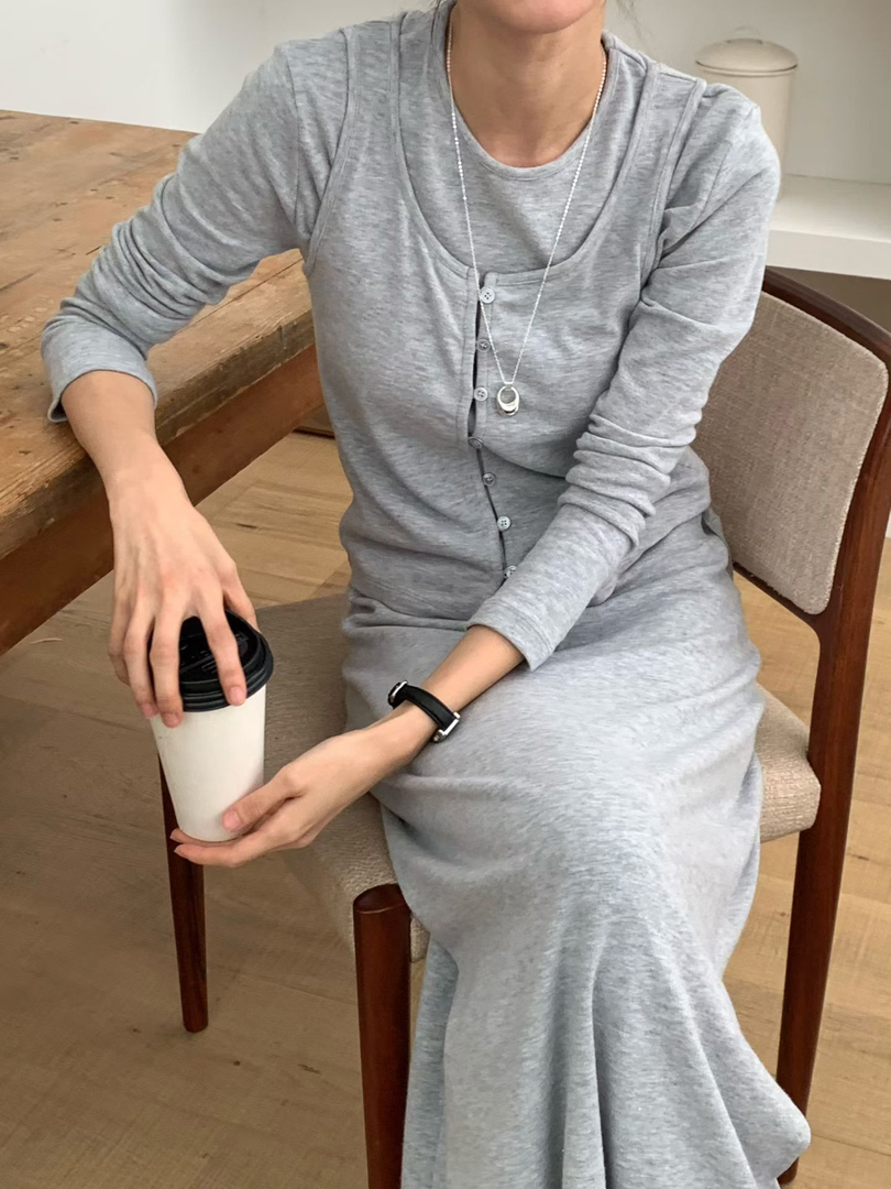 打造輕鬆韓系休閒質感真兩件上衣