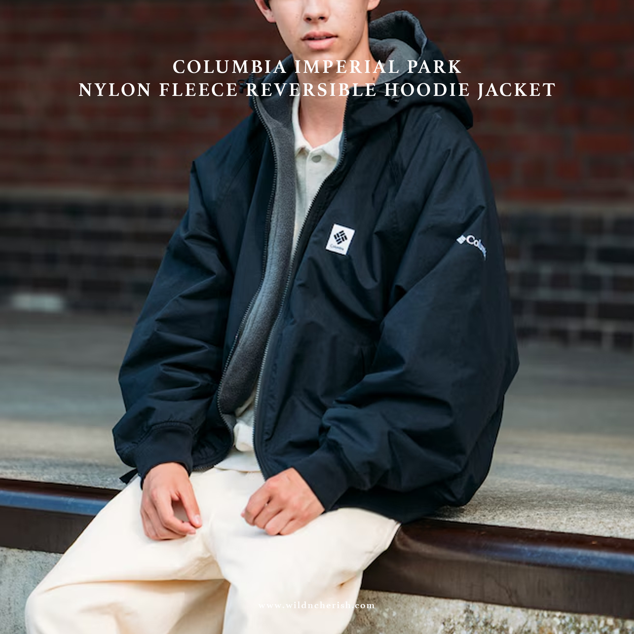 預訂 | Columbia Imperial Park Nylon Fleece Reversible Hoodie Jacket 日本限定