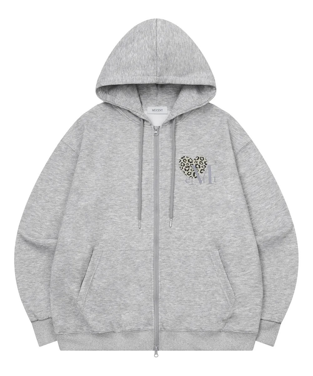 🇰🇷Mucent 豹紋連帽外套