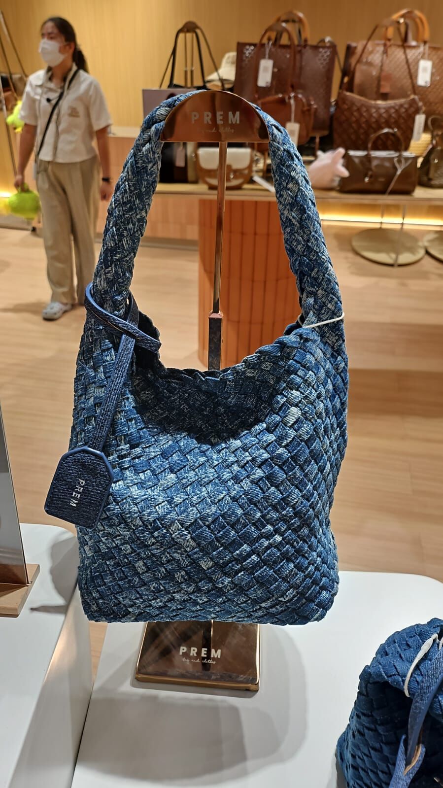 泰國連線 PREM編織牛仔布袋（T10 PR453）