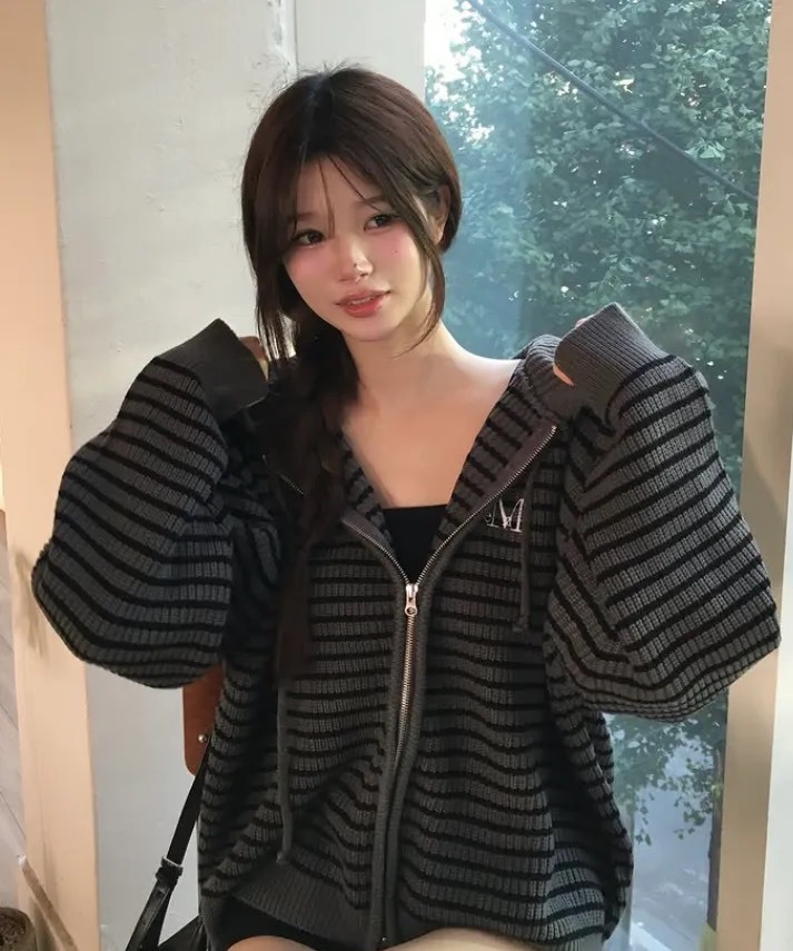 🇰🇷Mucent 針織連帽外套