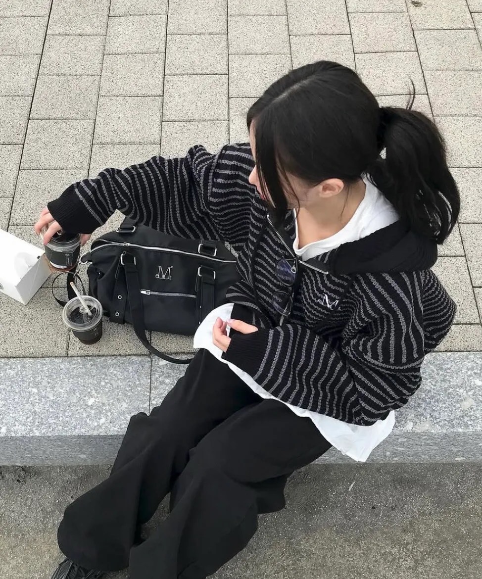 🇰🇷Mucent 針織連帽外套