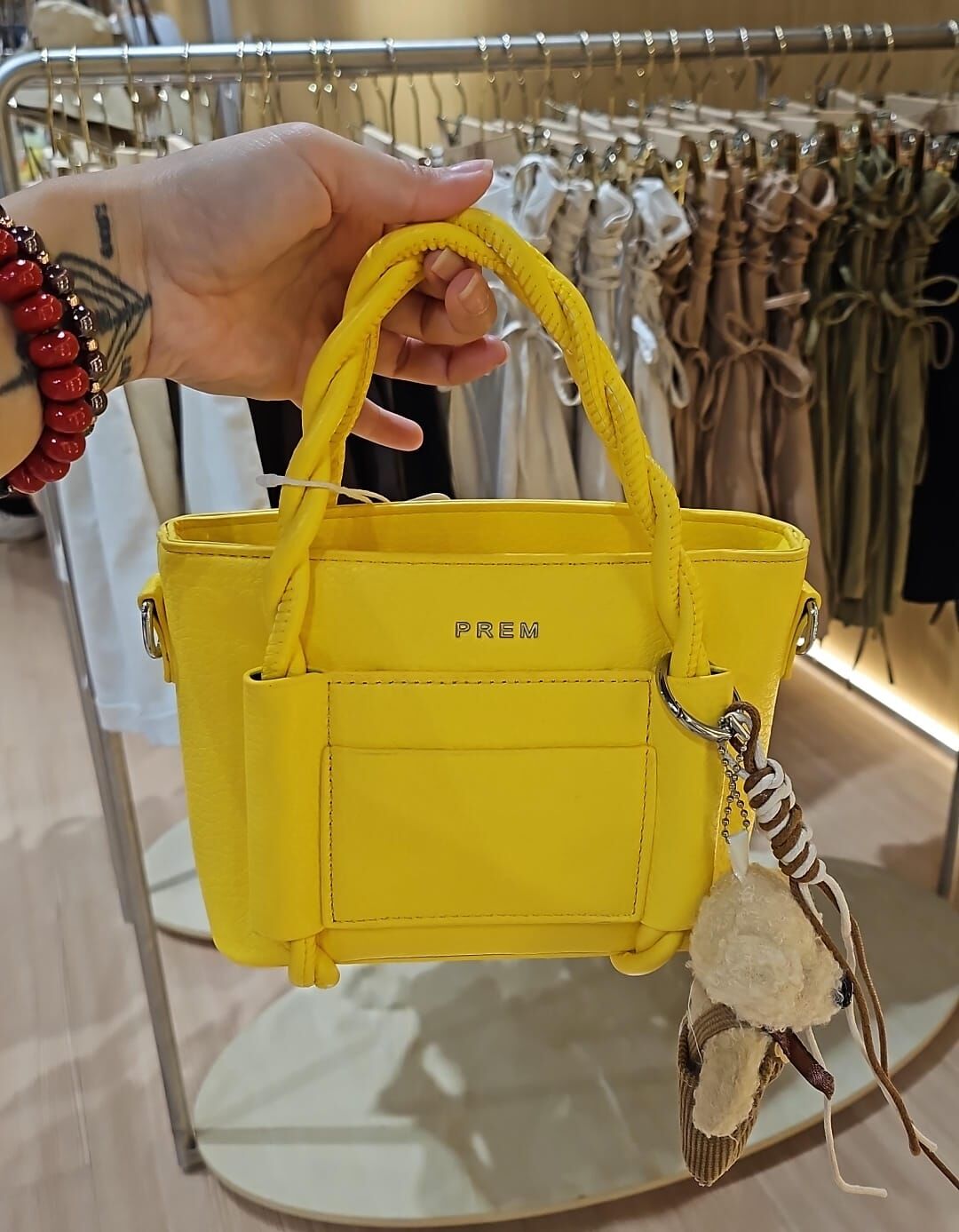 泰國連線 PREM扭帶手拎斜咩袋（連公仔）（T10 PR455）