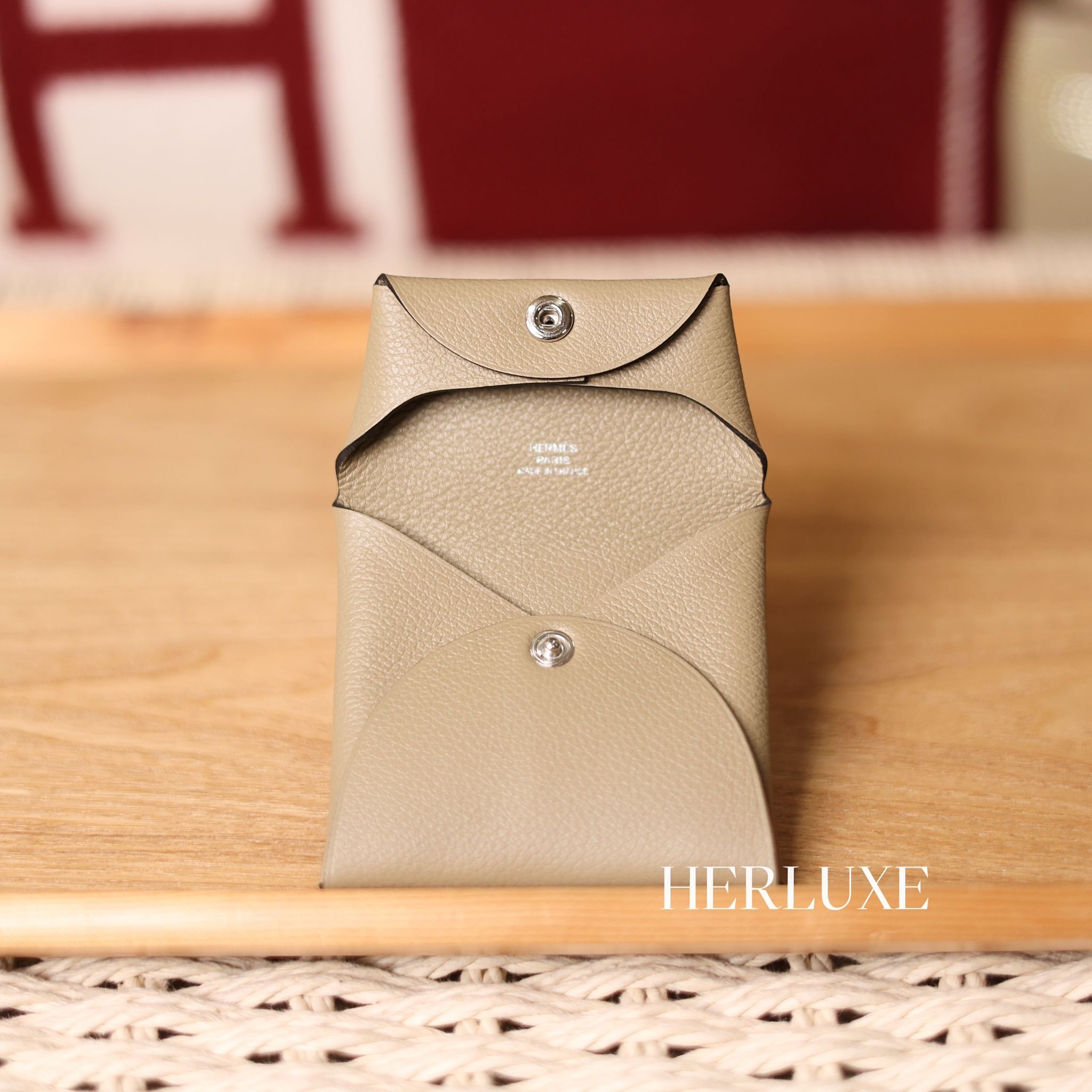 Bastia change purse 8Q beige marfa evercolor